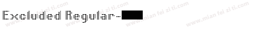 Excluded Regular字体转换